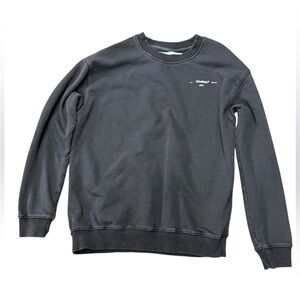 Men’s Off-White Diagonal Black long sleeve Crewneck Sweatshirt Size Large